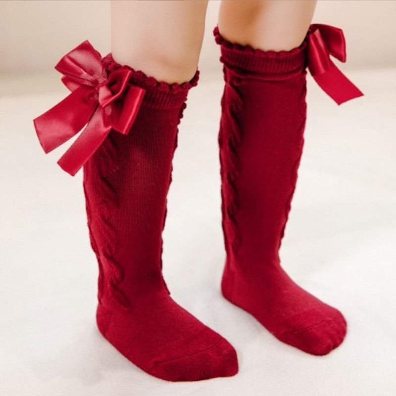 Girls Princess Spanish 1y-5y Set of 5 Ruffled Leggings Bow knee high Socks